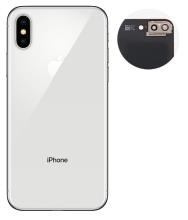 Τζαμάκι Πίσω Πλαισίου iPhone XS Άσπρο high quality OEM